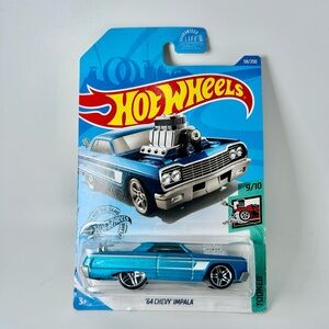 Hot Wheels Tooned '64 Chevy Impala Blue w/ 5SP Spokes 9/10 NEW for 2018 58/250
